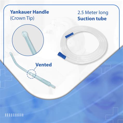 OTICA Yankauer Suction Set (pack of 5)Sterile - EO 2.5M Long Suction ...