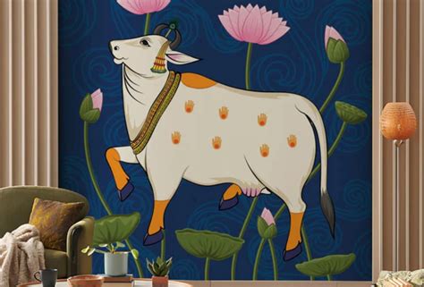 Pichwai Art Wallpaper: How to Decorate Your Home with Traditional Indi ...