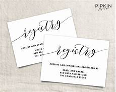 Wedding Registry Cards In Invitations by Printable Wedding Registry Card Wedding Info Card Template Wedding Registry Cards In Invitations