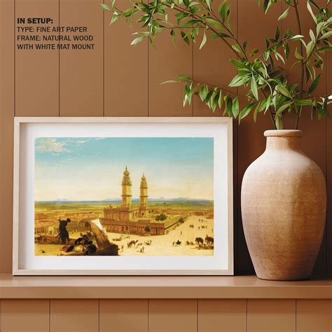 Oriental Landscape with Mosque: Buy Egyptian Paintings & Art Prints ...