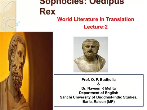 Sophocles' Oedipus Rex- Part-2 | PPT