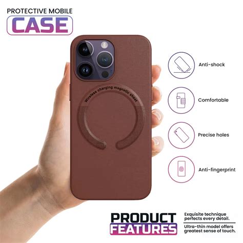 iPhone Leather Magsafe Case - Brown– Marvans Accesories