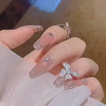 Buy Secret Lives Designer Reusable Artifical Press on Nails Extension ...