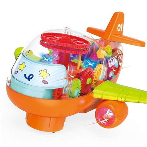 Buy KaashviStore Toys World Transparent Mechanical Airplane Car Toy for ...