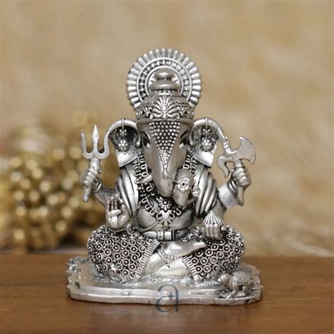 925 Sterling Silver Ganesh Idols & Murtis | Aahi Silverware