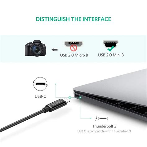 USB C to Mini USB Cable - Ugreen 1M (50445) – Ugreen India