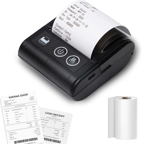 SEZNIK Veer Bluetooth+USB Thermal Receipt Printer 58 mm | Rechargeable ...