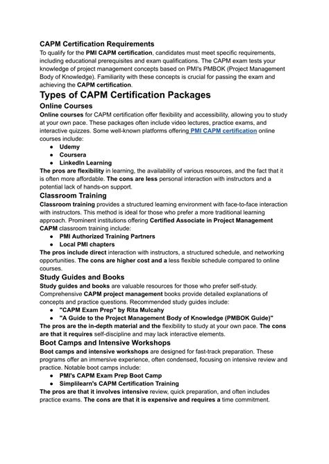 PPT - How to Choose the Right CAPM Certification Package for Your ...
