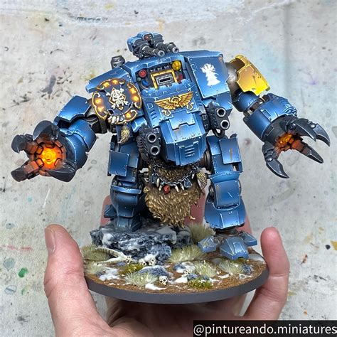 Space Wolves Brutalis Dreadnought finished : r/SpaceWolves