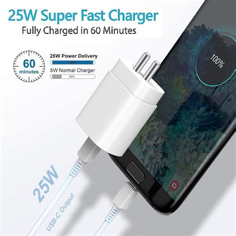 Samsung 25W Type-C Travel Adapter & USB C Cable Combo Mobile Charger ...
