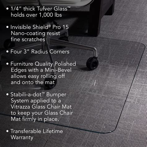 Vitrazza Glass Chair Mat Weight Limit at Roberto Stiefel blog