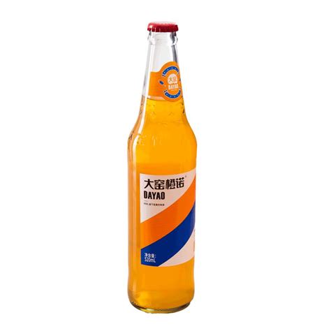 [吴京代言]大窑嘉宾橙诺汽水碳酸饮料520ml*12瓶橙子味玻璃瓶_虎窝淘