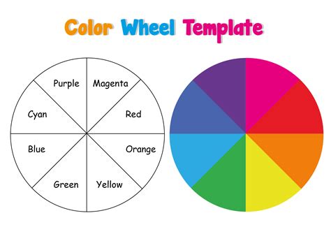 6 Best Images of Color Wheel Printable For Students - Blank Color Wheel ...