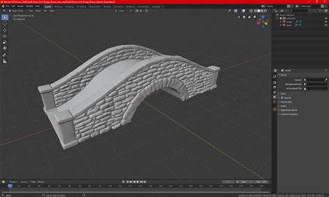 3D Stylized Stone Arch Bridge | 3D Molier International