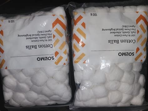 Buy Amazon Brand - Solimo Cotton Balls - 100 Units (Pack of 2) - White ...