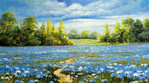 Landscape oil painting Wallpaper | 1920x1080 Full HD resolution wallpaper download | Best ...
