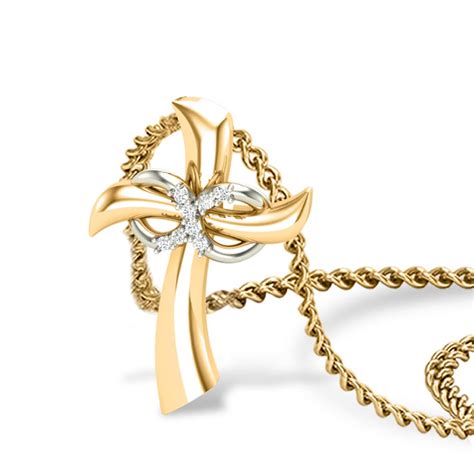 Amara Jesus Diamond Pendant Online Jewellery Shopping India | Dishis ...