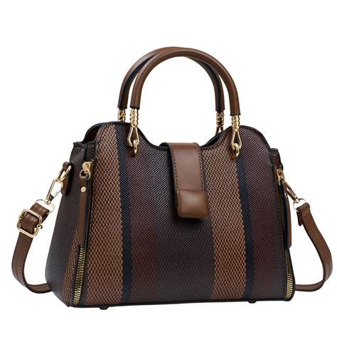 SYGA Women Elegant Woven-Texture Handbag – Tote with Handles & Adjusta ...