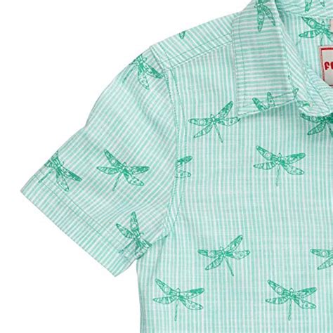 Buy Under Fourteen Only Printed Cotton Shirt With Narrow Collar and ...