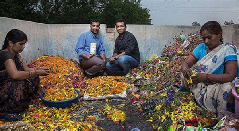 Two Kanpur Friends Are Recycling Flower Waste From Temples Into World's ...