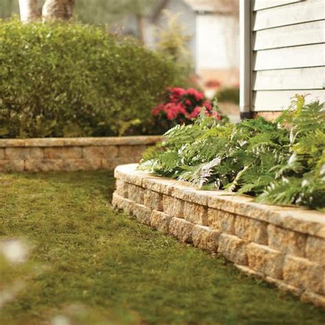 Buy 6.75 in. L x 11.63 in. W x 4 in. H Sierra Blend Retaining Wall ...