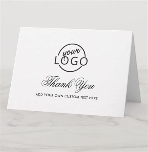 Business Logo Thank You Cards 的图像结果