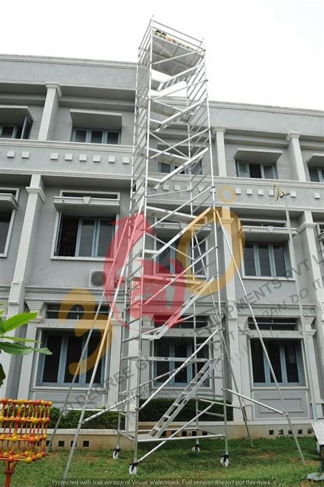 Aluminium Scaffolding - Aluminum Double Width Mobile Scaffold Without ...