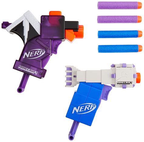 Buy Nerf Micros Minecraft Ender Dragon and Elder Guardian Mini Blaster ...