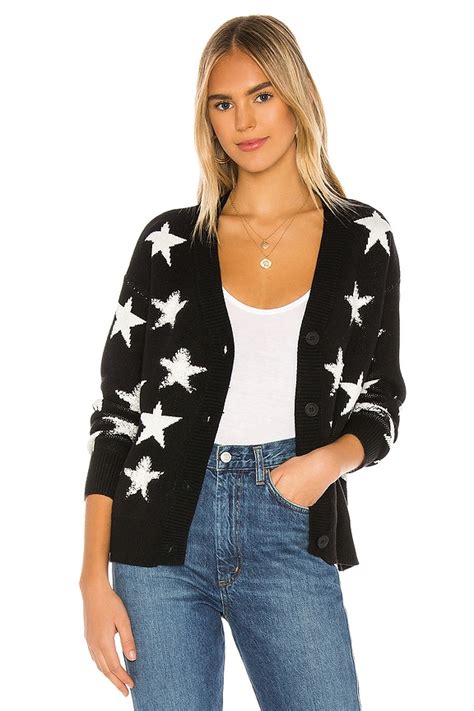 superdown Karol Star Sweater in Black & White | REVOLVE