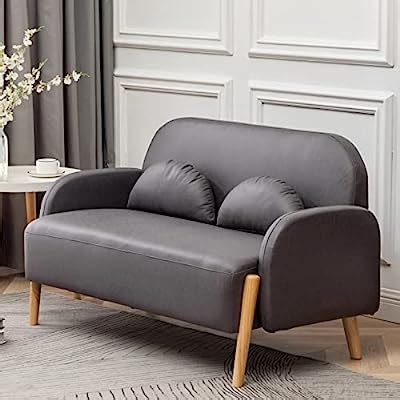YOLENY Leathaire Upholstered Loveseat, Modern Fabric | Ubuy India