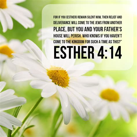 Esther 4:14 – For Such a Time As This – Encouraging Bible Verses