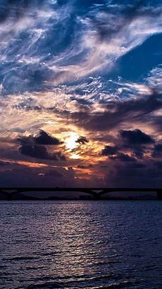Iphone 6s Wallpaper Sunset by Dramatic Clouds Sunset Bridge Iphone 6 Wallpaper Hd Iphone 6s Wallpaper Sunset