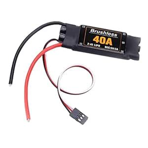 Enakshi (LABEL) Creations 2-4S Lipo 40A Brushless Esc with Ubec for ...