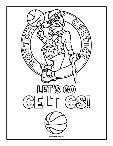 Boston Celtics Coloring Pages Free