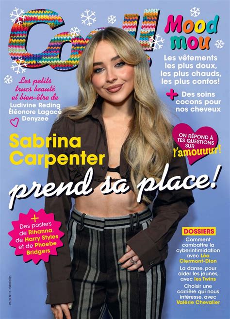 SABRINA CARPENTER in Cool Canada Magazine, February 2023 – HawtCelebs
