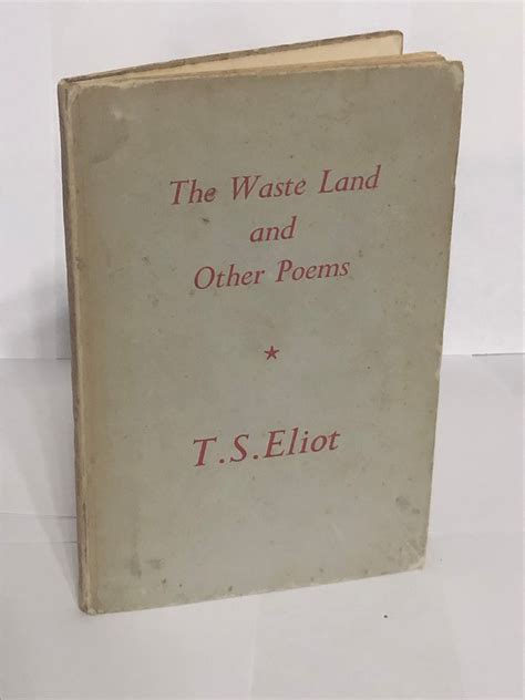 The Waste Land and Other Poems T.S. Eliot First Edition Very Rare Book ...