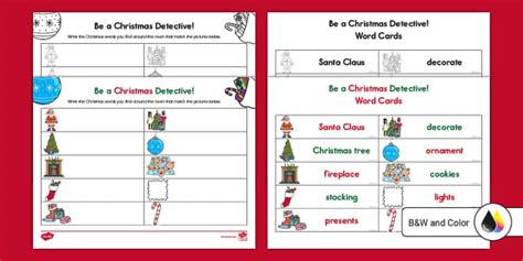 Christmas Write the Room Kindergarten | Twinkl USA
