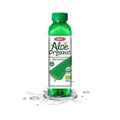 Buy OKF Aloe Vera Drink in 16.9 Ounce Bottles Healthy Edition Organic ...