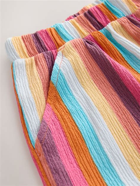 Buy Pink Multi Stripe Crinkle Shorts (3-16yrs) from Next India