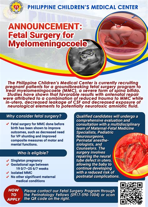 PCMC Recruiting Patients for Myelomeningocoele Fetal Surgery Program ...