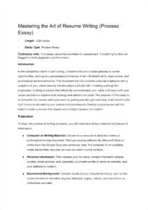 Process Essay Example 的图像结果