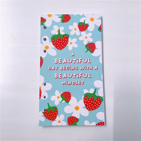 Petite Planner Food Diary 8 Week Insert -A Beautiful Day Starts With A ...