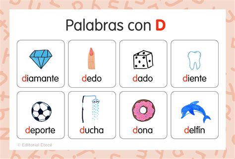 +100 Palabras con D (con imágenes) - Lenguaje.com