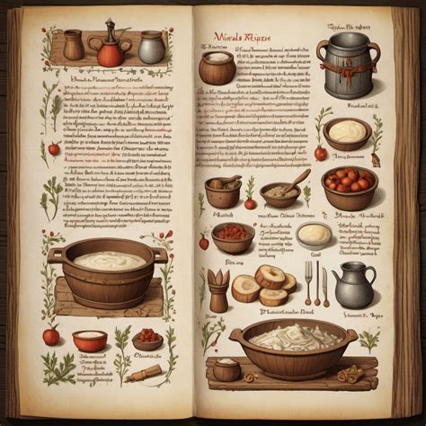 Illustrated Medieval recipe