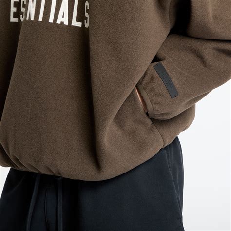 Hoodies and sweatshirts Fear Of God ESSENTIALS Brushed Hoodie Brown ...