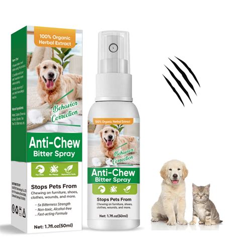 Bitter Apple Spray for Dogs to Stop Chewing, No Chew Spray for Dogs ...