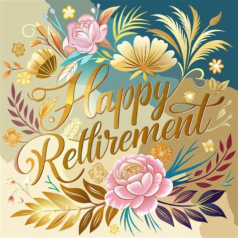 Elegant Happy Retirement Card | Premium AI-generated vector