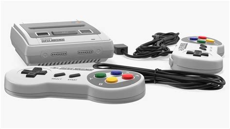 Super Nintendo Entertainment System Video Game Console 3D model | 3D ...
