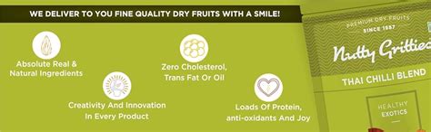 Nutty Gritties Thai Chilli Blend Trail Mix - Almonds, Cashews and ...