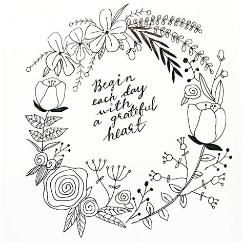 fall wreath doodle